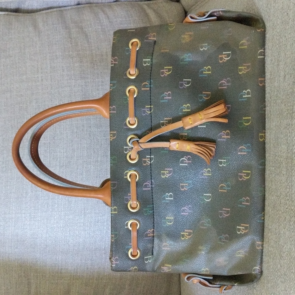 Dooney And Bourke Vintage Chocolate Rainbow MonogramY2K Bag